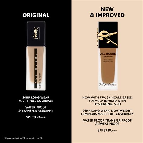 ysl all hours foundation ingredients|all hours foundation 24 hours.